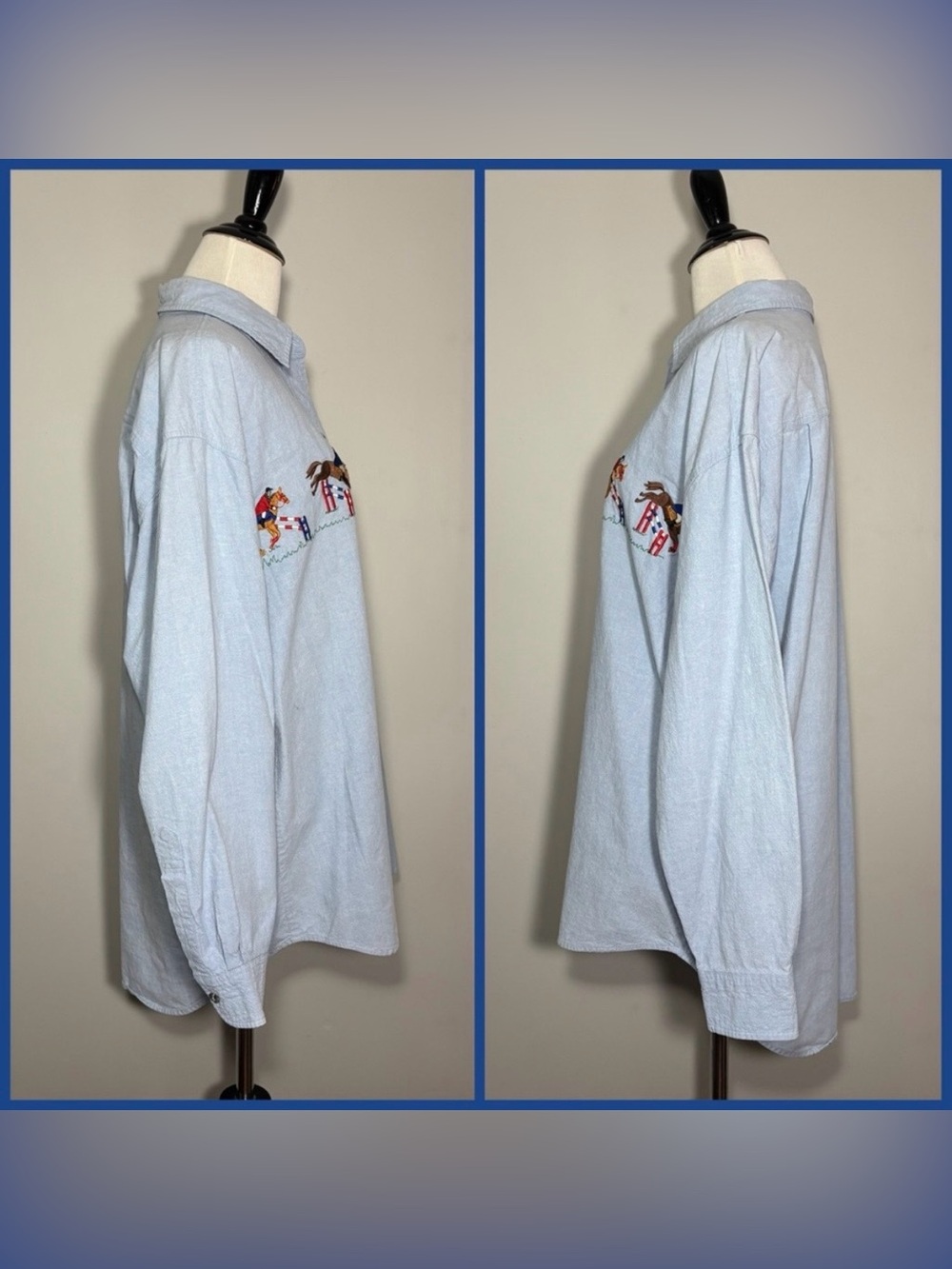 Western Horse Jump Button Up - Picture 3 of 7